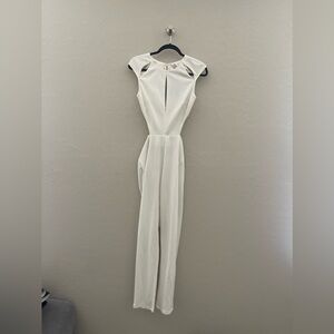 FASHION NOVA Elegant White Jumpsuit